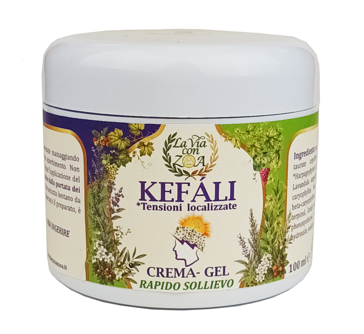 KEFALI CREMA MASSAGGIO SPALLE E CERVICALE