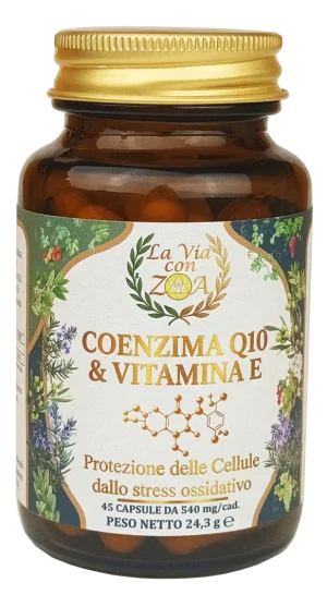 COENZIMA Q10 + VITAMINA E 45 Cps. - Protezione dallo Stress Ossidativo